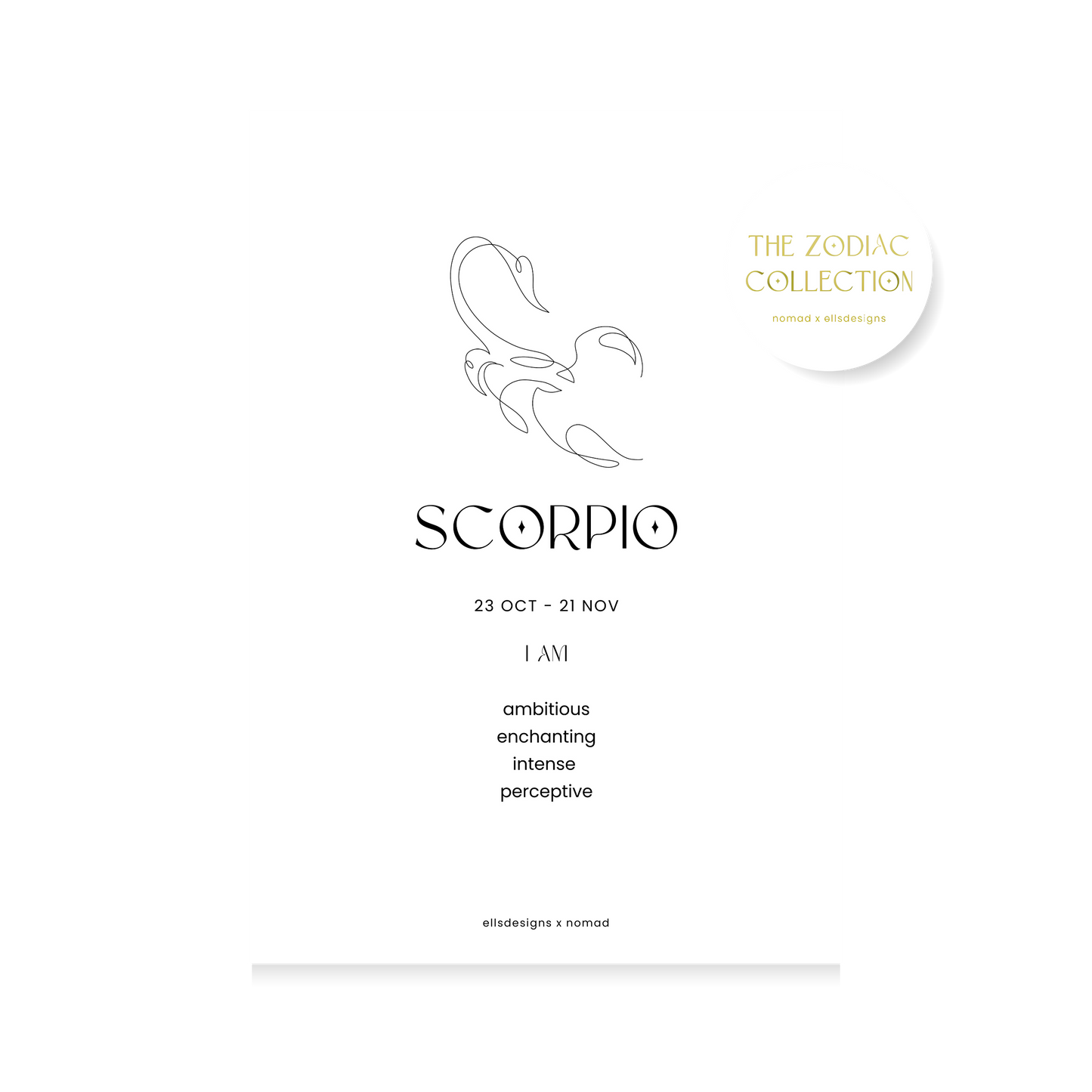 Scorpio | Zodiac Print