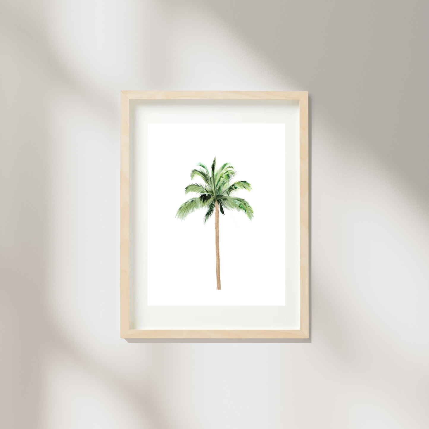 Watercolour Palm Tree Print