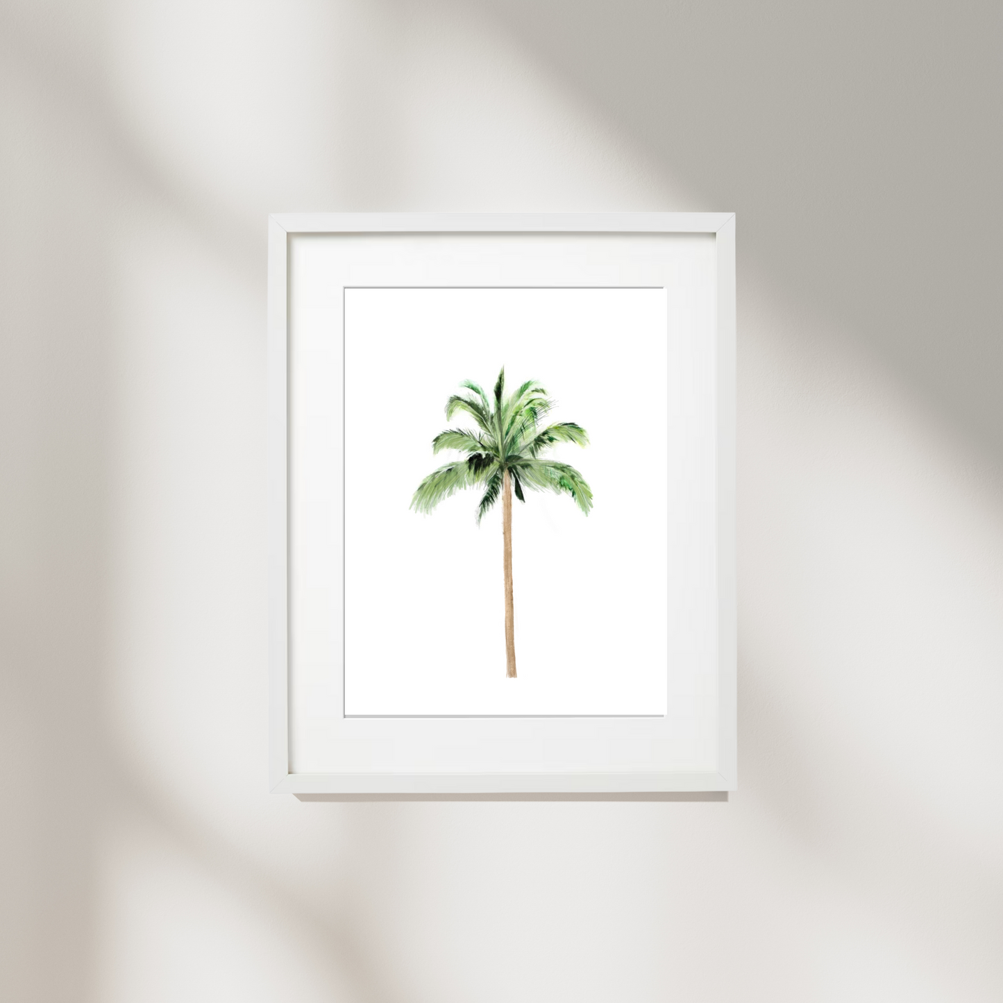 Watercolour Palm Tree Print