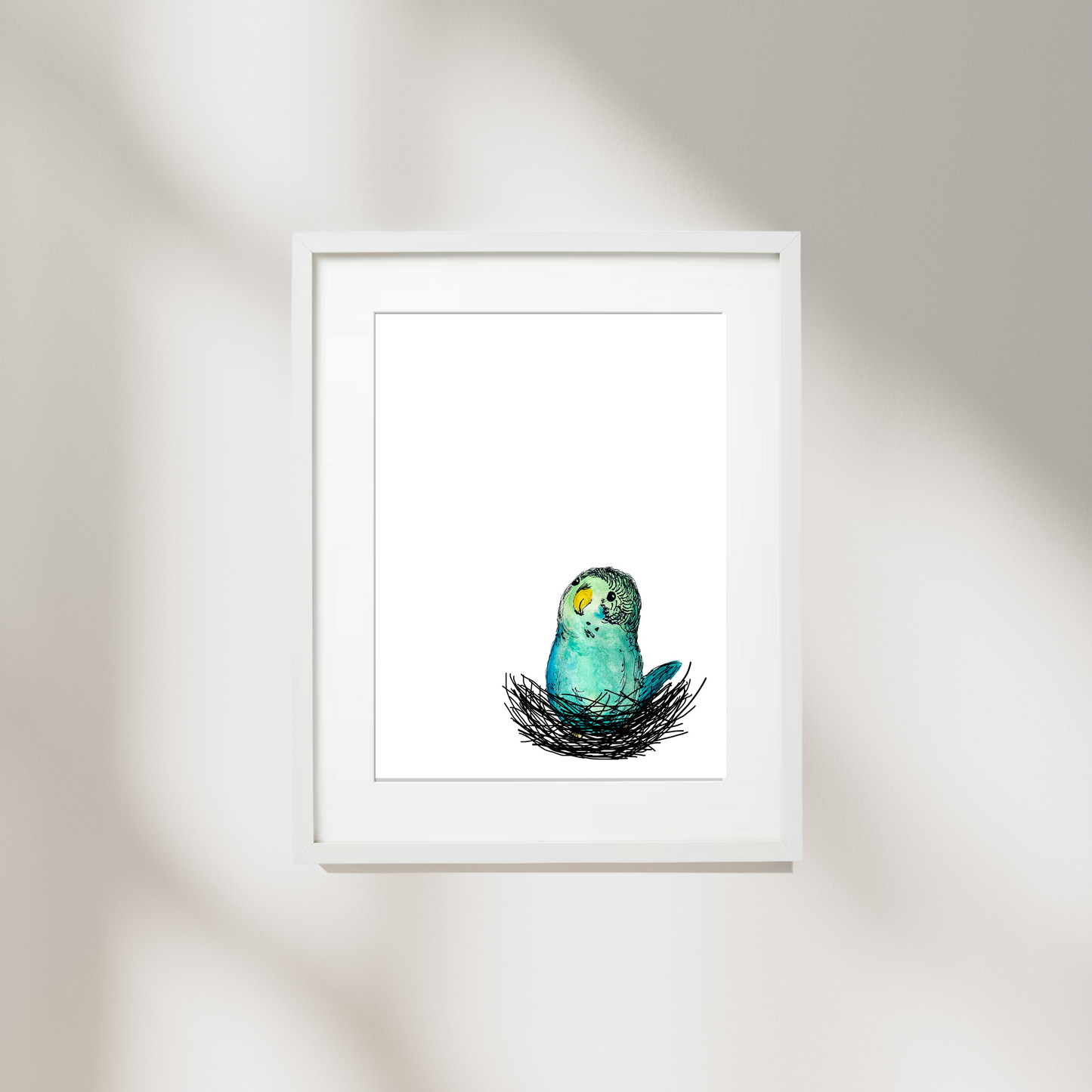 Budgie Framed Print