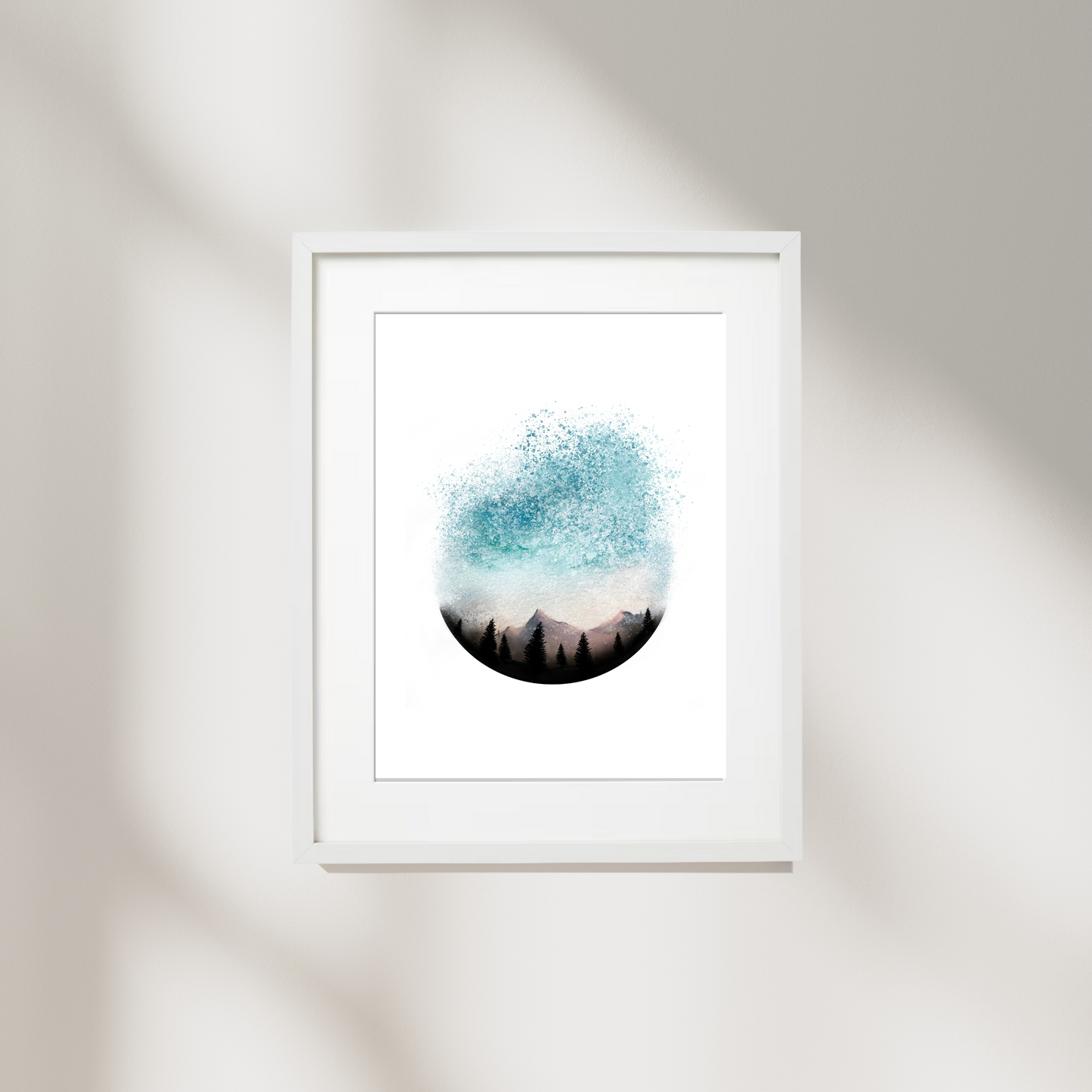 Forest Circle Print