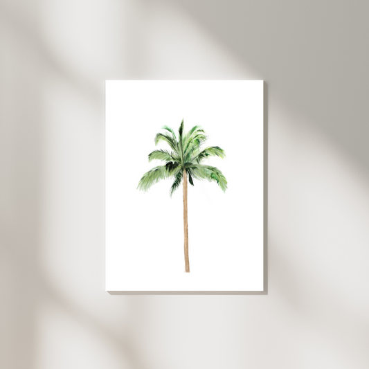 Watercolour Palm Tree Print