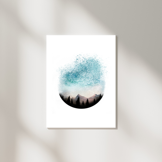 Forest Circle Print