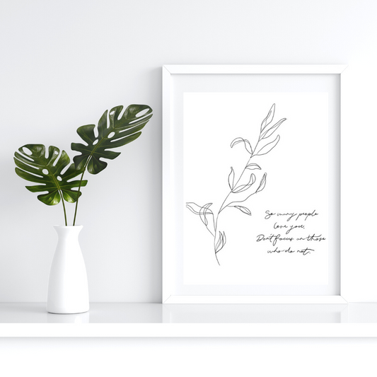 Tree Quote Framed Print