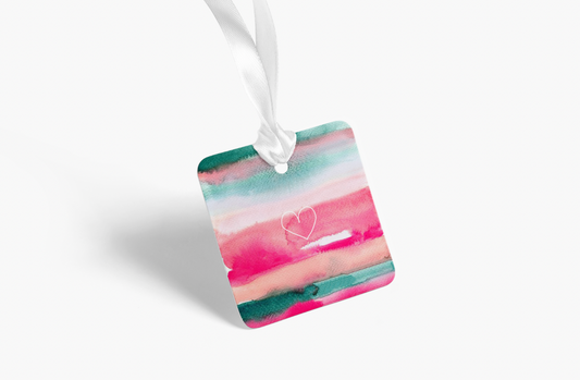 Watercolour Heart Gift Tag