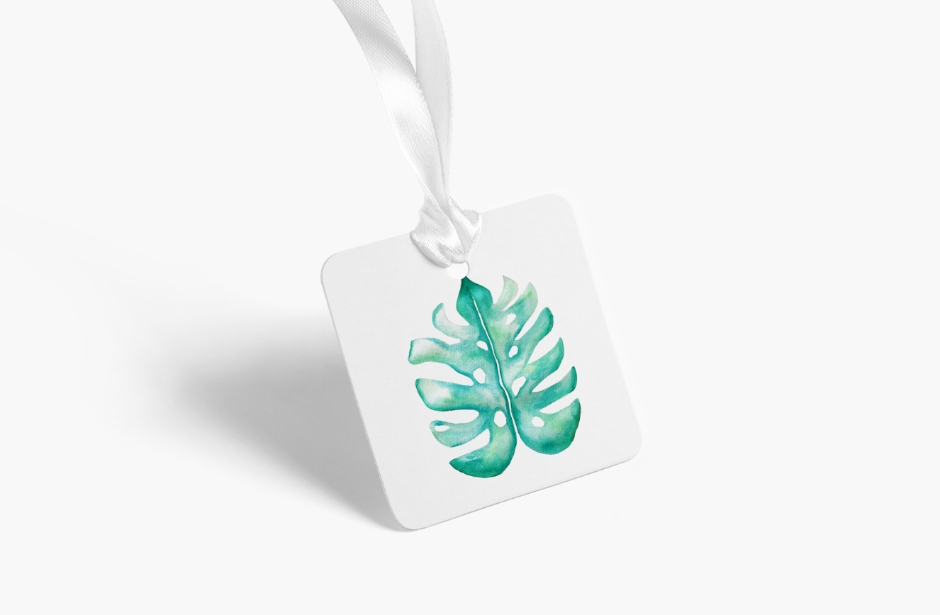 Palm Leaf Gift Tag