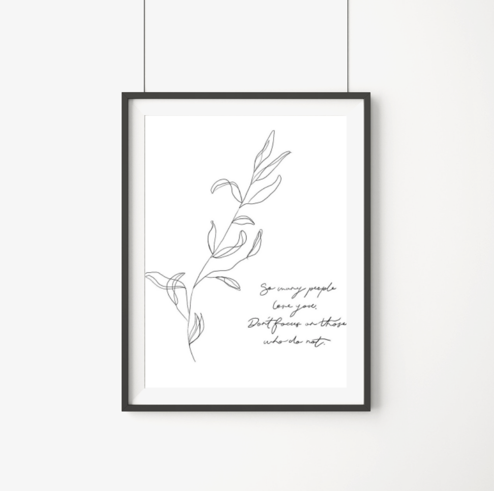 Tree Quote Framed Print