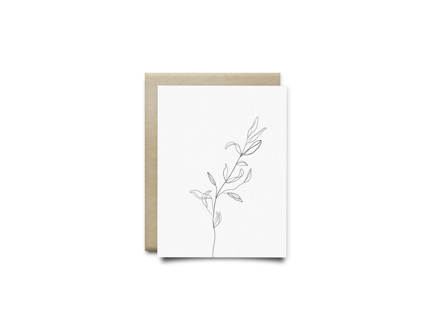 Leaf Line Greeting Card