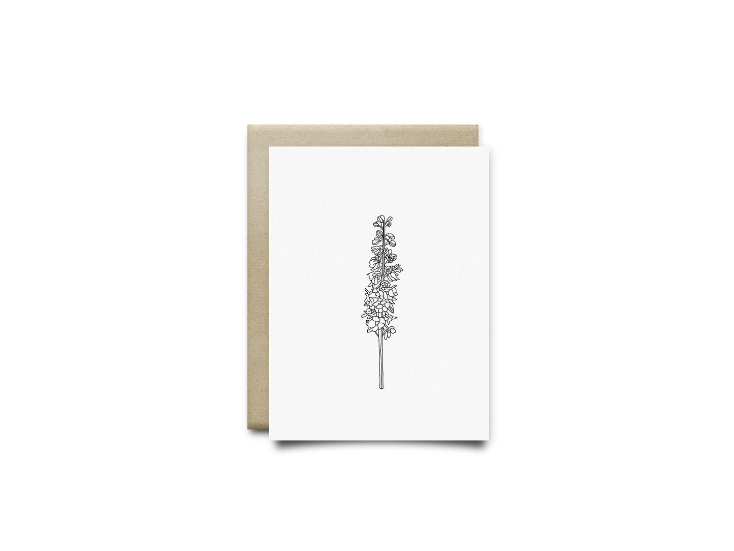 Lavender Line Greeting Card