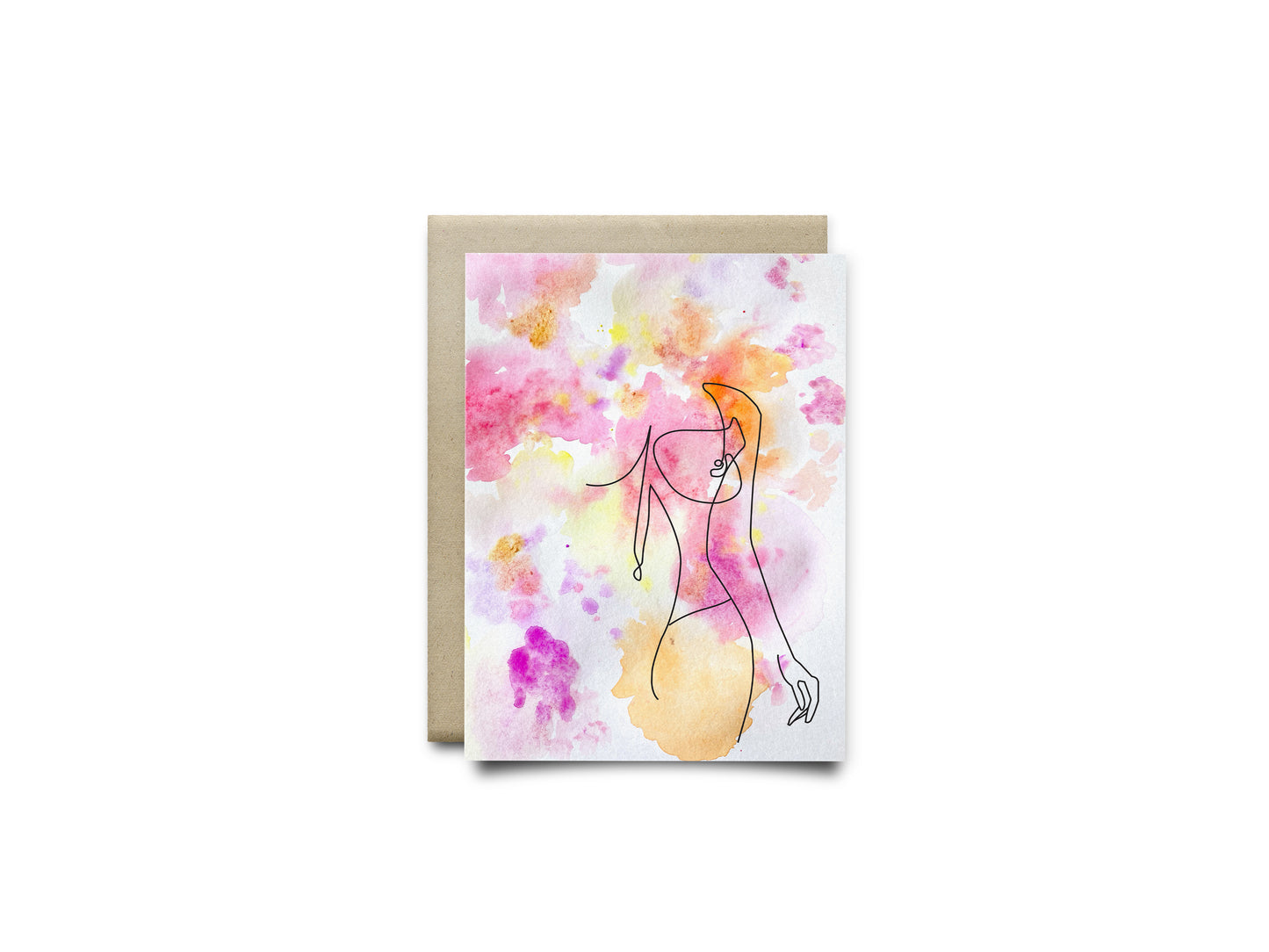 Watercolour Woman Greeting Card